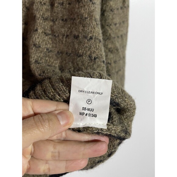 Vtg Woolrich Sweater Mens L Birds Eye Wool Knit Crewneck 90s Preppy Grandpacore - Picture 6 of 11
